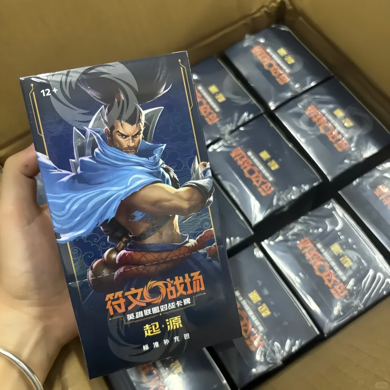 

New Original LOL Rune Battlefield Series The Game Character Tcg Simplified Chinese Jinx Supplement Pack Festvial Card Gift