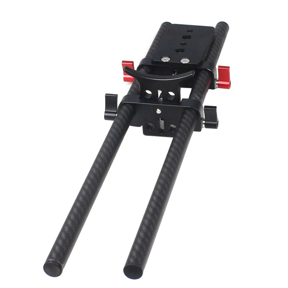 2 Stück 10cm 25cm 30cm 40cm Carbonfaserrohr mit 15mm Teleobjektivhalterung für Rig-Schienen-Klemmsystem Follow Focus SLR-Kameras – Detail 26