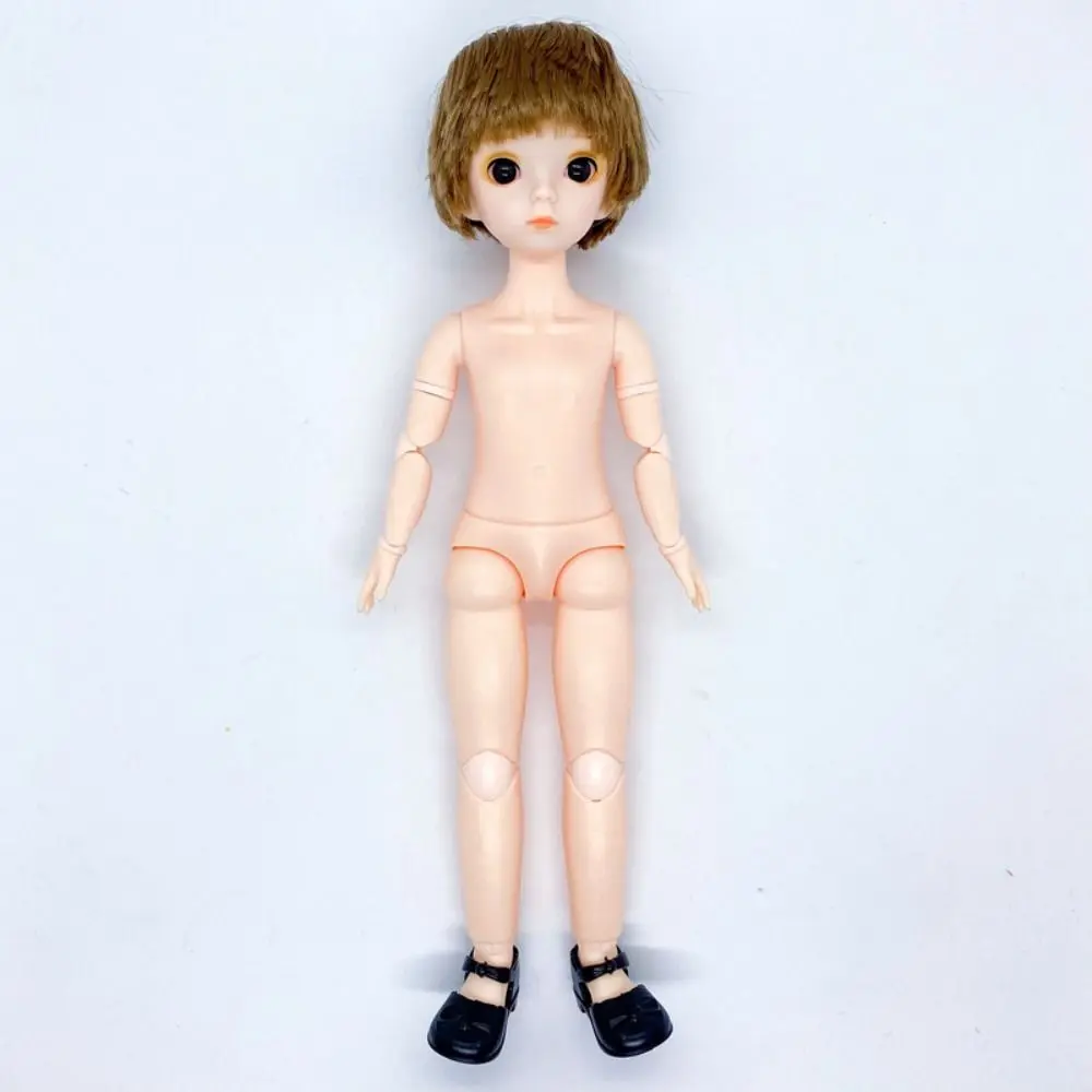 Girls Toy With Hair Boys Dolls Toy Jointed Swivel 3D Eyes 1/6 Doll 12 Inch 30cm Joints Doll Collocation