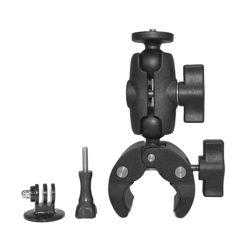 RISE-Motorcycle Handlebar Holder Rear Mirror Camera Mount Rotate 360 Degrees Clip For Gopro 8 9