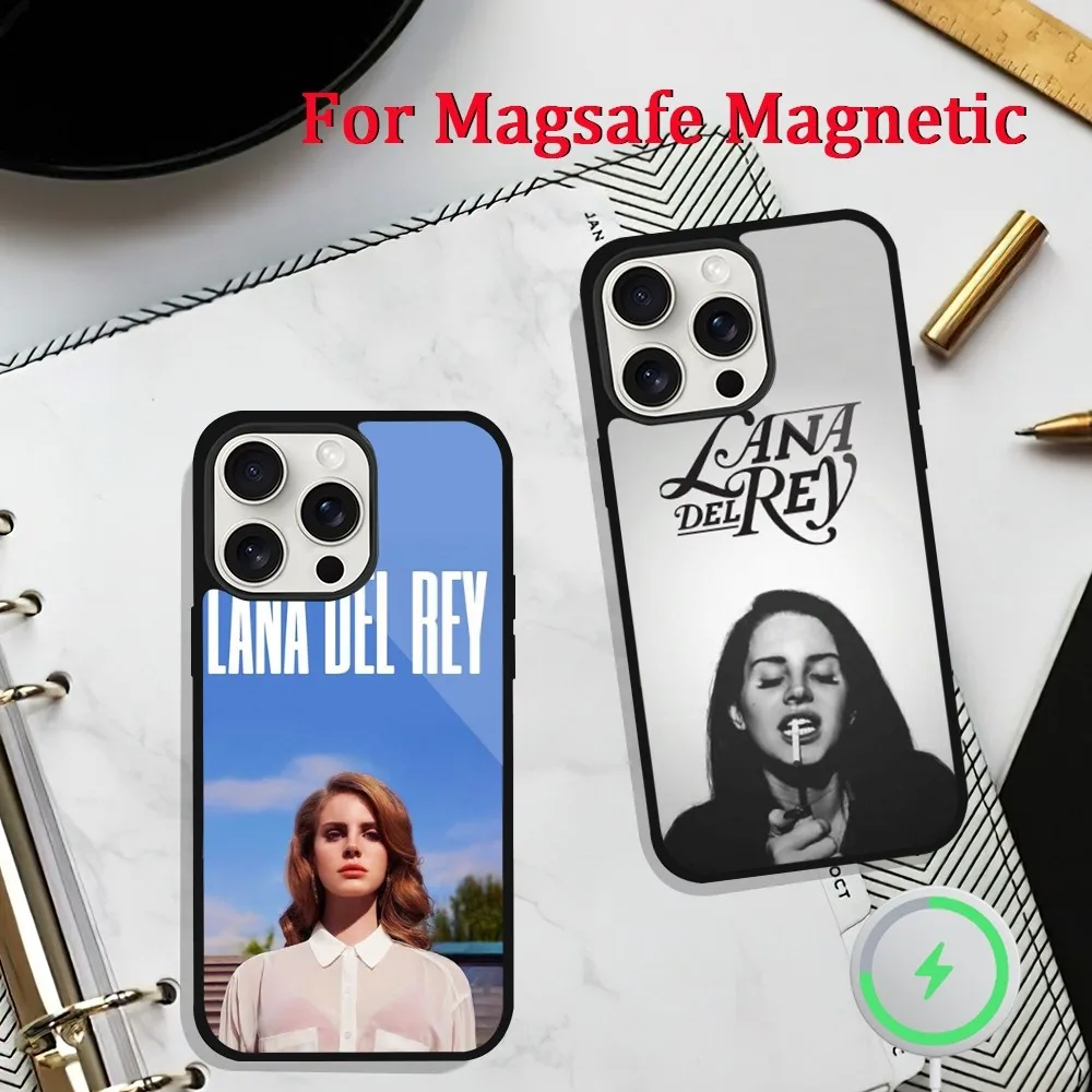 Singer L-Lana Del Rey Born to Die Phone Case For iPhone 11 13 12 14 15 Plus Max Pro Magsafe Magnetic Wireless Charging shell