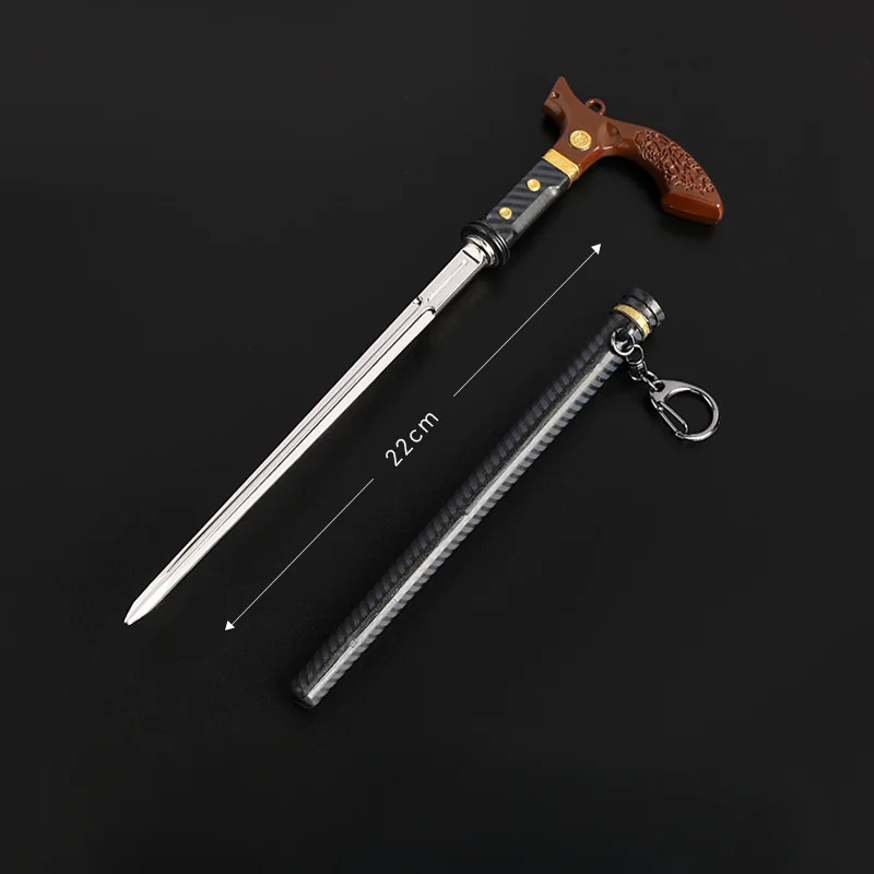 22cm Arena Breakout Weapon ANTHONY Judgment Cane Sword Game Peripheral Metal Sword Model Decoration Ornament Crafts Gifts Toys