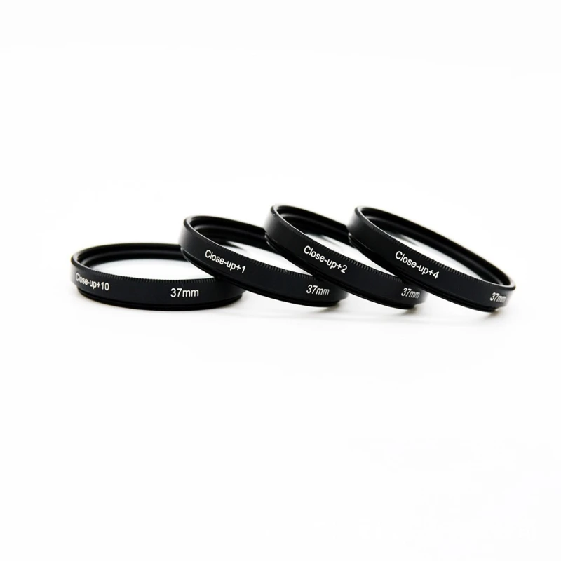 

37MM close-up lens, macro lens, set + 1 2 4 10 filter bag.