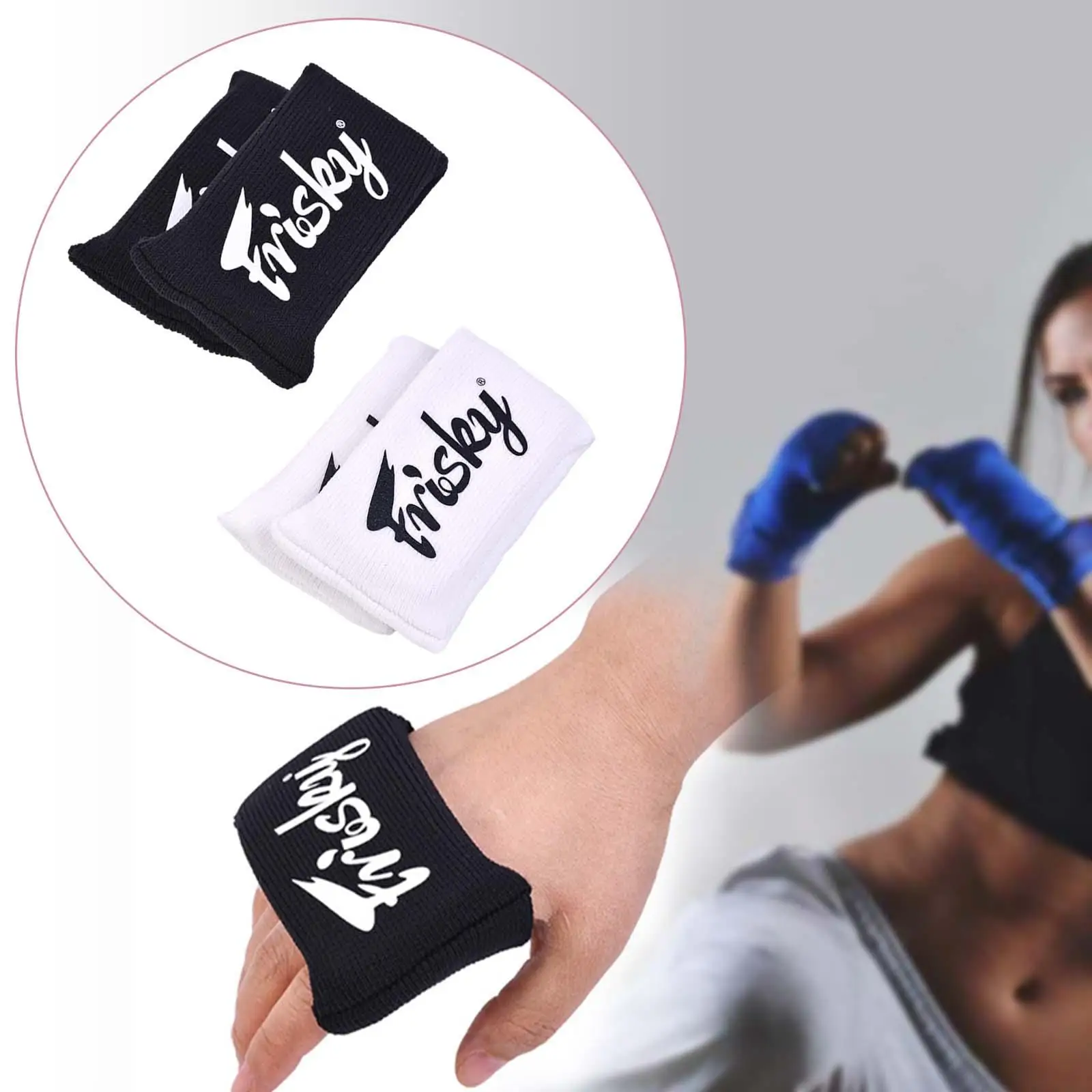 Gel Hand Guard Boxing Knuckle Pads for Muay Thai Pad Work Kickboxing MMA Training SBR Liner Shock Absorption Double Protection