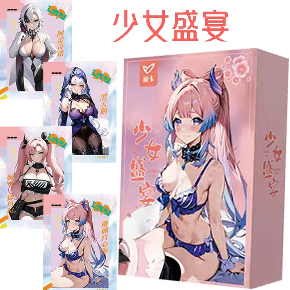 

Original Girl's Feast Goddess Story Cards Anime Game Party Beelzebul Yae Miko Beautiful Character Film Cards Children Toys Gifts