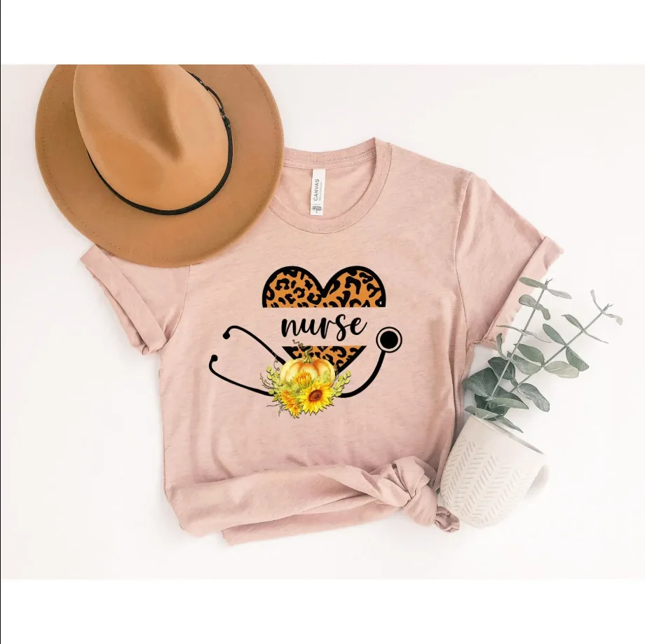 

Nurse Stethoscope Fall T Shirt Life Thanksgiving Autumn Vibes Thankful