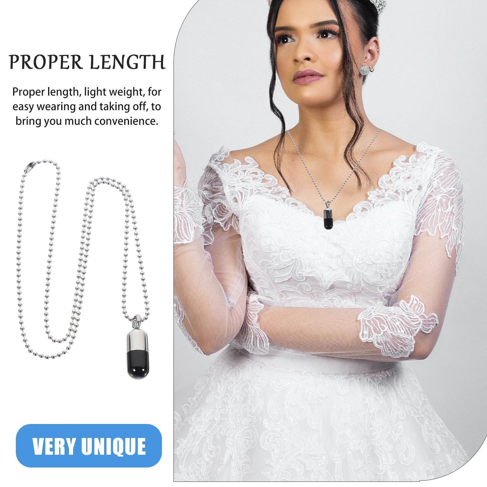 

Perfume Bottle Necklace Openable Capsules Pill Case For Men Women Titanium Steel Charm Jewelry Neck Accessories Gift