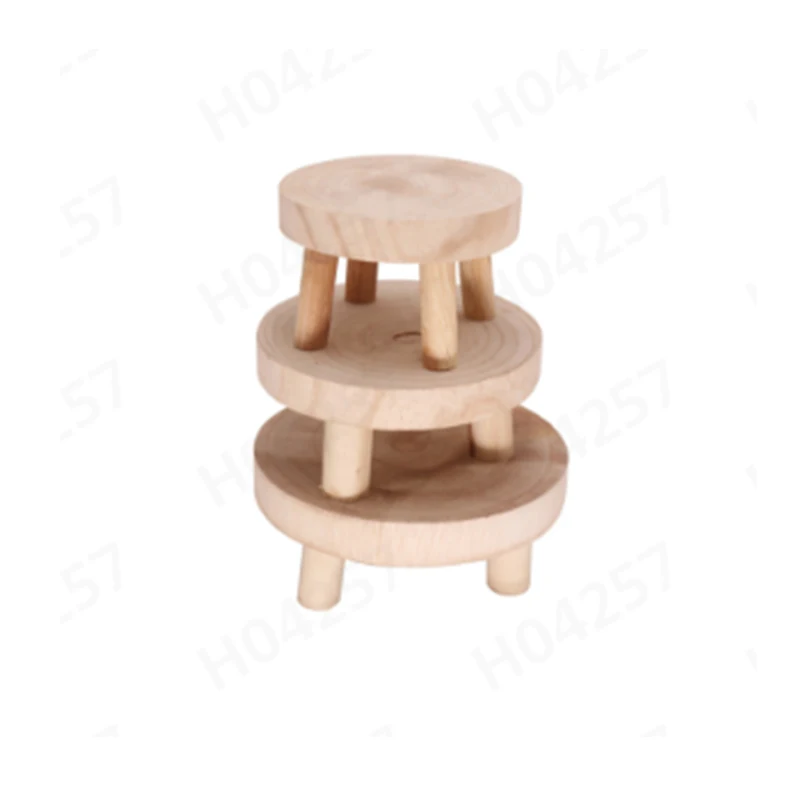Creative Wooden Plant Storage Holder Green Durable Plant Holder Display Succulent Flower Pot Holder Home Garden Patio Decor image 2