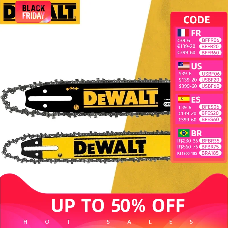 DEWALT DT20665 DT20660 Chain and Bar 30cm 40cm 18V Power Tool Oregon Chainsaw DWO1DT616T 16\'\' Chainsaw For DEWALT DCM565 DCM575