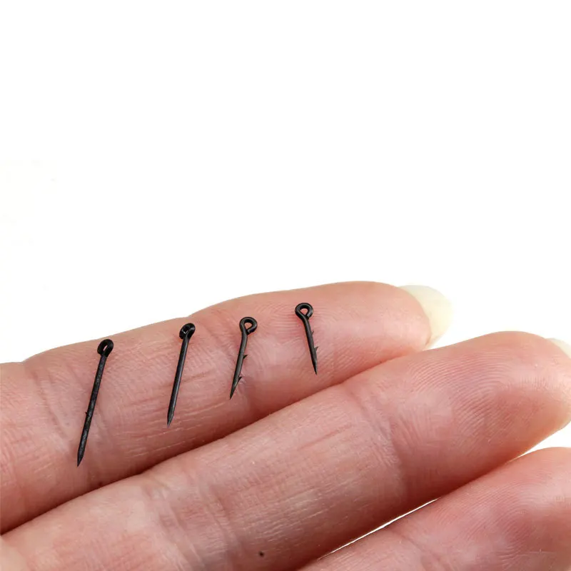 100 stücke Metall Köder Spike Karpfen Angeln Haken Köder Sting Boilies Pin Spike Made Mais Ronnie Haar Rig Karpfen Feeder angelgerät – Detail 5