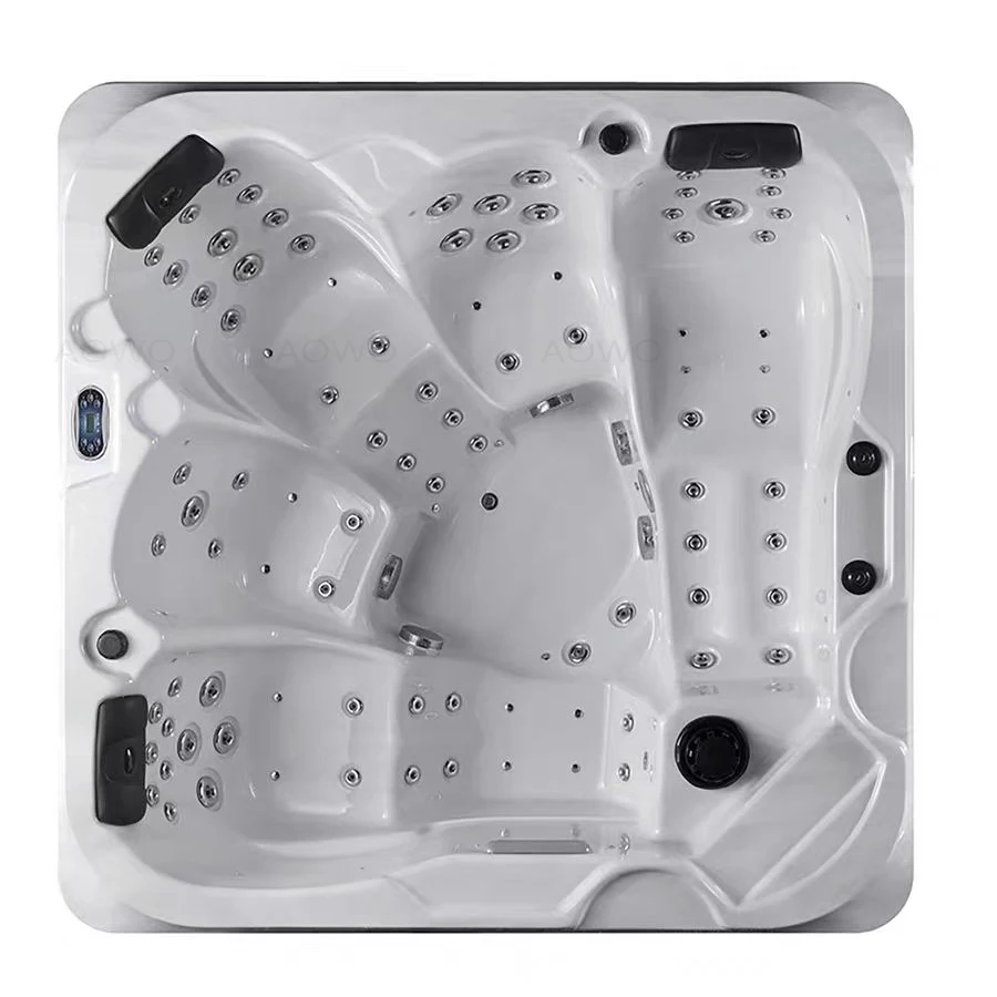 AOWO 5 Person Balboa System Hot Tube Outdoor with Cover Avanto Jacuzzier Bathtub Bathroom Spa Batutbhs Same Style As Mona Lisa