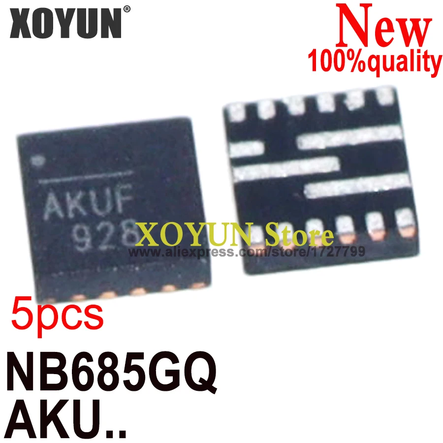 (5piece)100% New NB685GQ-Z NB685GQ NB685G NB685 AKUF AKU.. QFN-16 Chipset