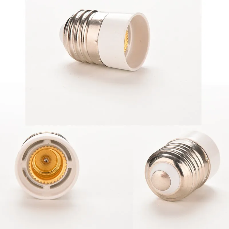 

5Pcs Light Bulb Base Type Adapter Fireproof Material E27 To E14 Lamp Holder Converter Socket Conversion
