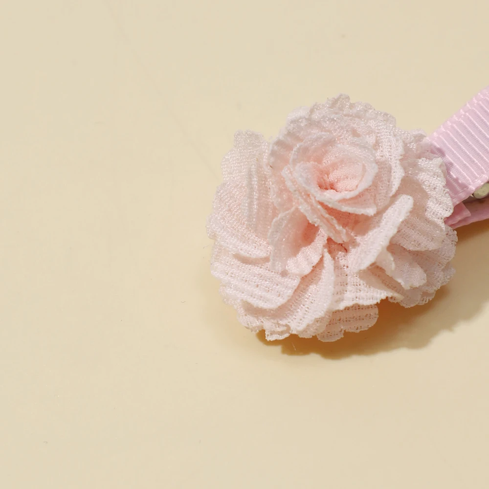 Solid Color Rose Hairpin Cute Flower Girl Hair Clip Children Small Alligator Hair Clip Boutique Baby Hair Accessories for Girls