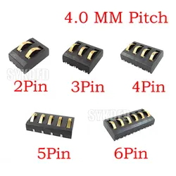 1-10Pcs Spring Connectors Contact 4.0 MM Pitch 2 3 4 5 6 Pin Male Connector Power Charging Seat Battery Connectors