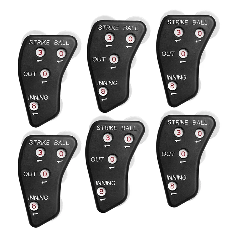 

4 Wheel Baseball Umpire Clicker-Umpire Indicator Gear-Practical Baseball Counter Clicker for Scorekeeper Recording