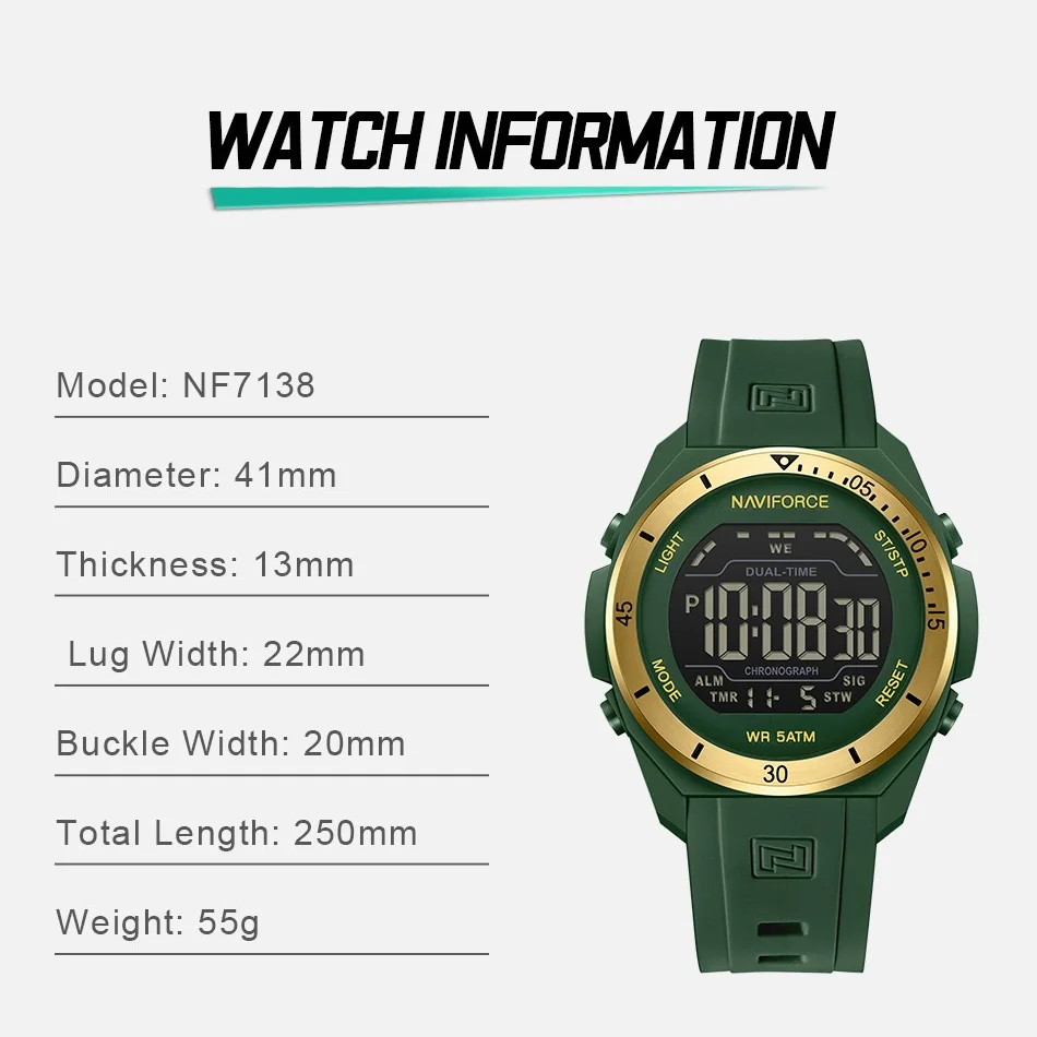 Naviforce Men's Led…