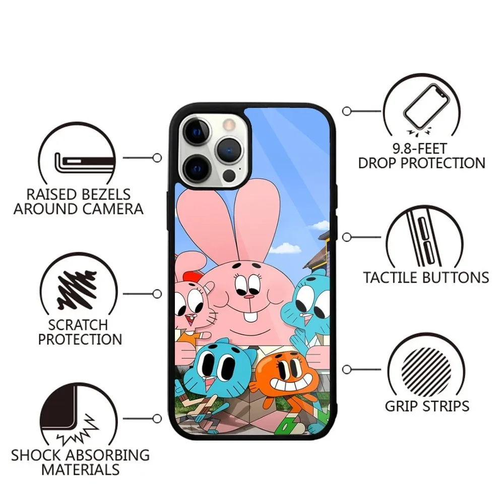 The Funny Amazing World of G-Gumball Phone Case Strong Magnetic For IPhone 15,14,13,Pro,Max,Plus,11,12,Mini For Magsafe Wireless