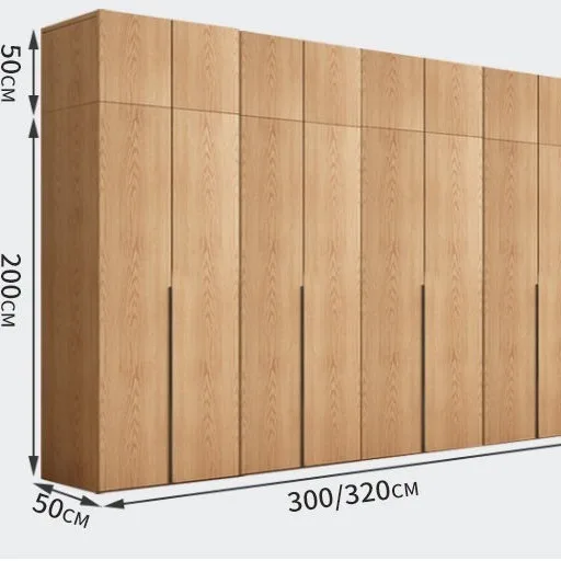 Armoire de chambre à coucher moderne et simple en pin, livrée à domicile, avec rangement pour enfants, économique, en bois massif, grande capacité