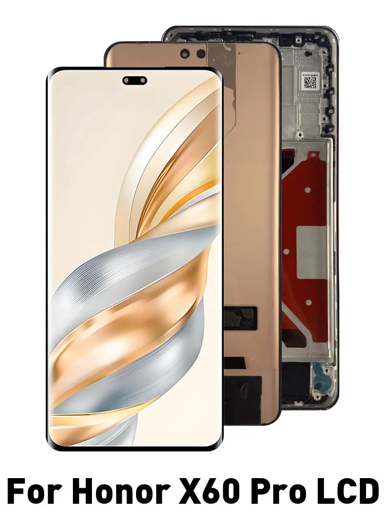 6.78'' AMOLED LCD Display Touch Screen Digitizer Assembly For Honor X60 Pro BRP-AN00 Replacement Part Mobile Phone X60Pro Repair