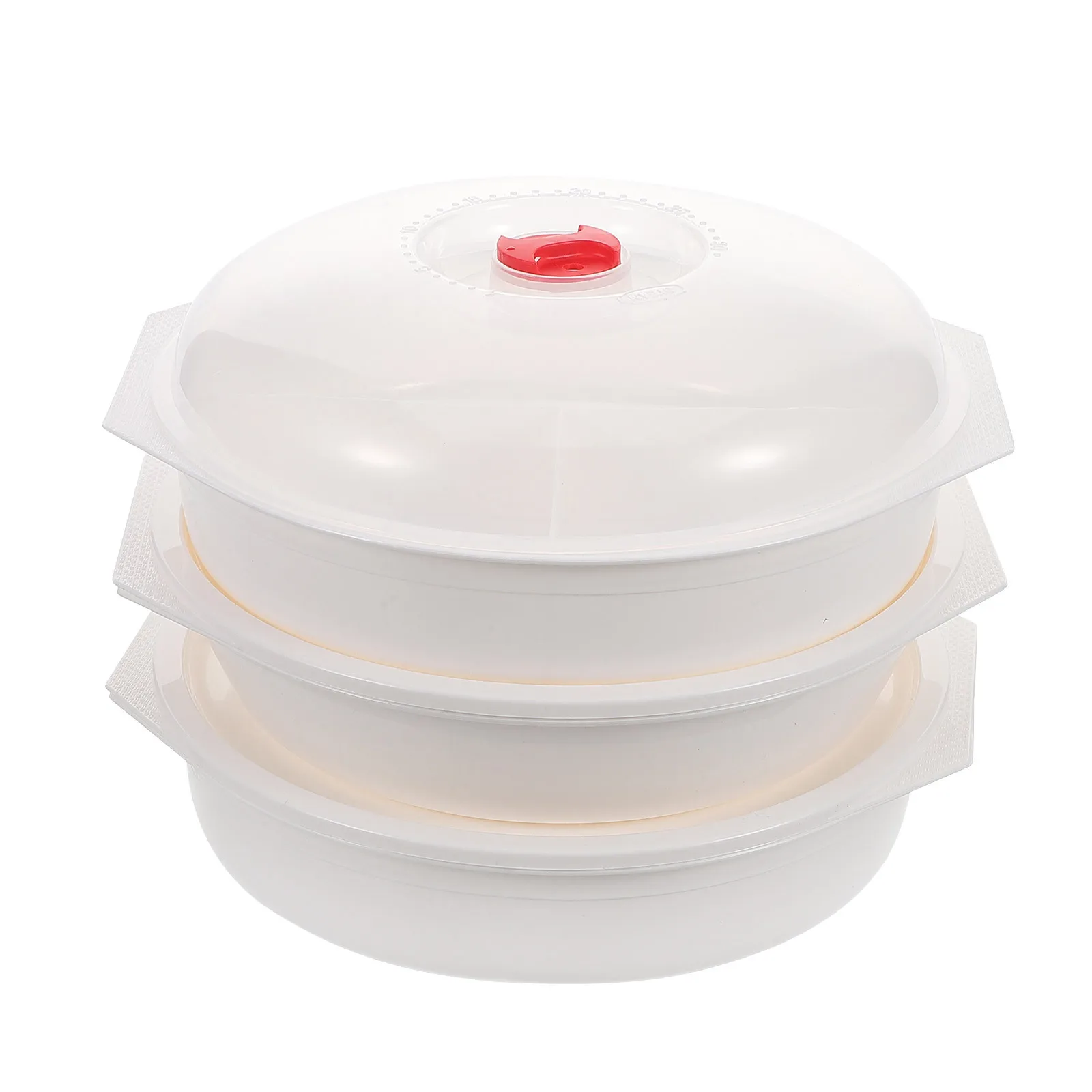 

NOLITOY 3pcs Microwave Bowl Lids Bento Lunch Box Divided Containers for Soup Noodle Salad Meal Prep Steamer