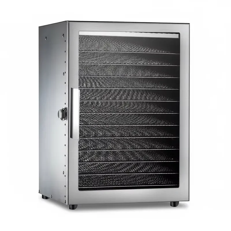 12 Layer Food Dehydrator Stainless Steel Commercial Fruit Dryer 800W Meat Jerky Maker Double Fan Touch Timing Oven