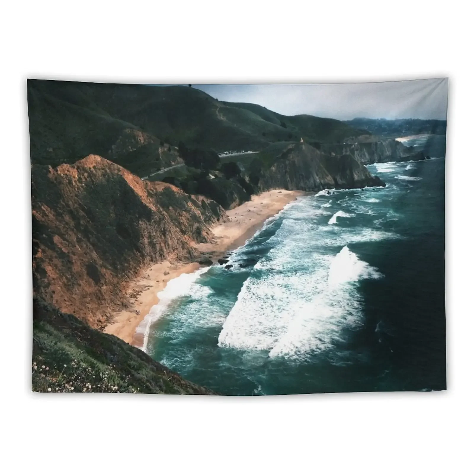 

Big Sur Surf and Coastline Tapestry Anime Decor Decorations For Room Aesthetic Room Decor Bathroom Decor Tapestry