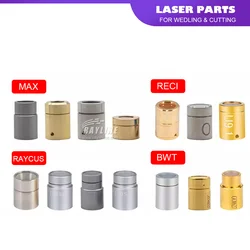 1 adet orijinal koruyucu pencereler Raycus/Max/JPT/RECI/BWT Fiber lazer çıkış konnektörü koruyucu Lens grubu QBH 0-15kW