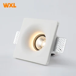 Embedded gypsum tube lamp GU10 LED anti glare embedded frameless spotlight living room bedroom aisle ceiling light