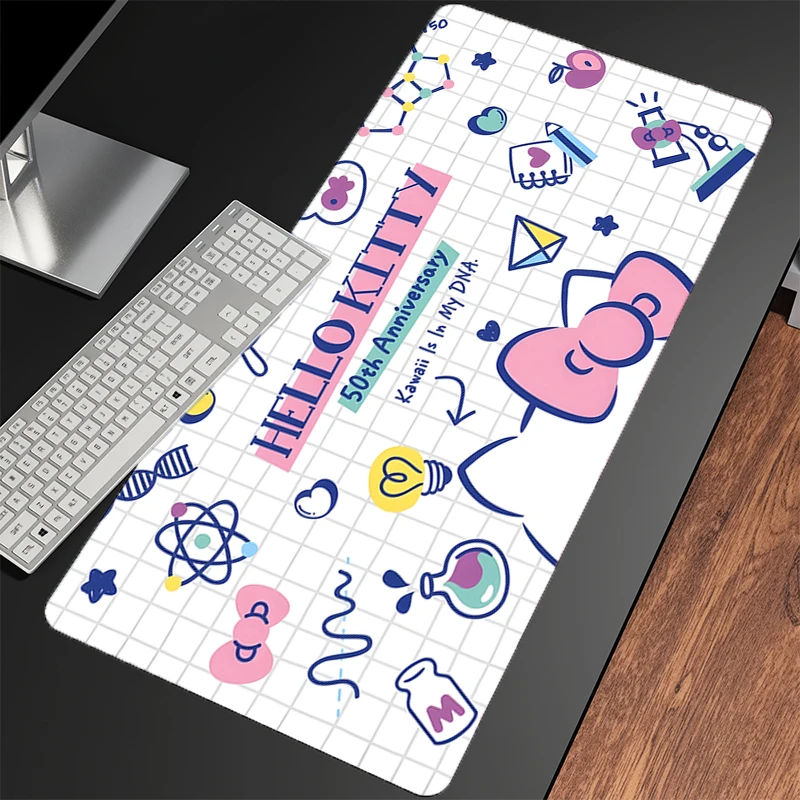 Mouse Pad Hello Kitty For Best Gift Kawaii Larger Speed Mini Pc Computer Keyboard Desk Mat Laptop Gaming Accessories Mousepad