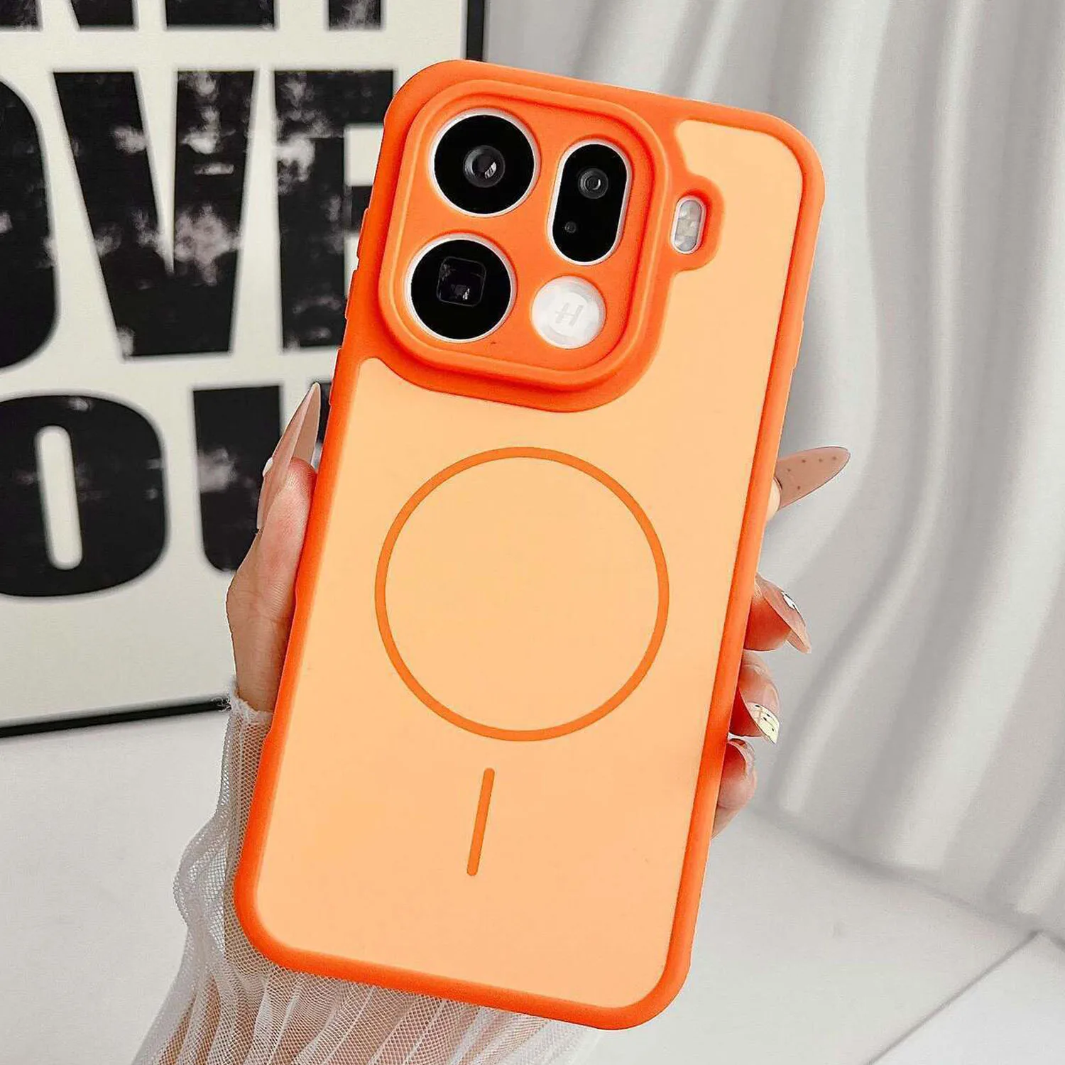 

For OPPO Find X9 Pro Case Matte Anti Fall Skin Friiendly Magnetic Protective Phone Cover For Find X9 Ultra Hard PC Bumper Shell