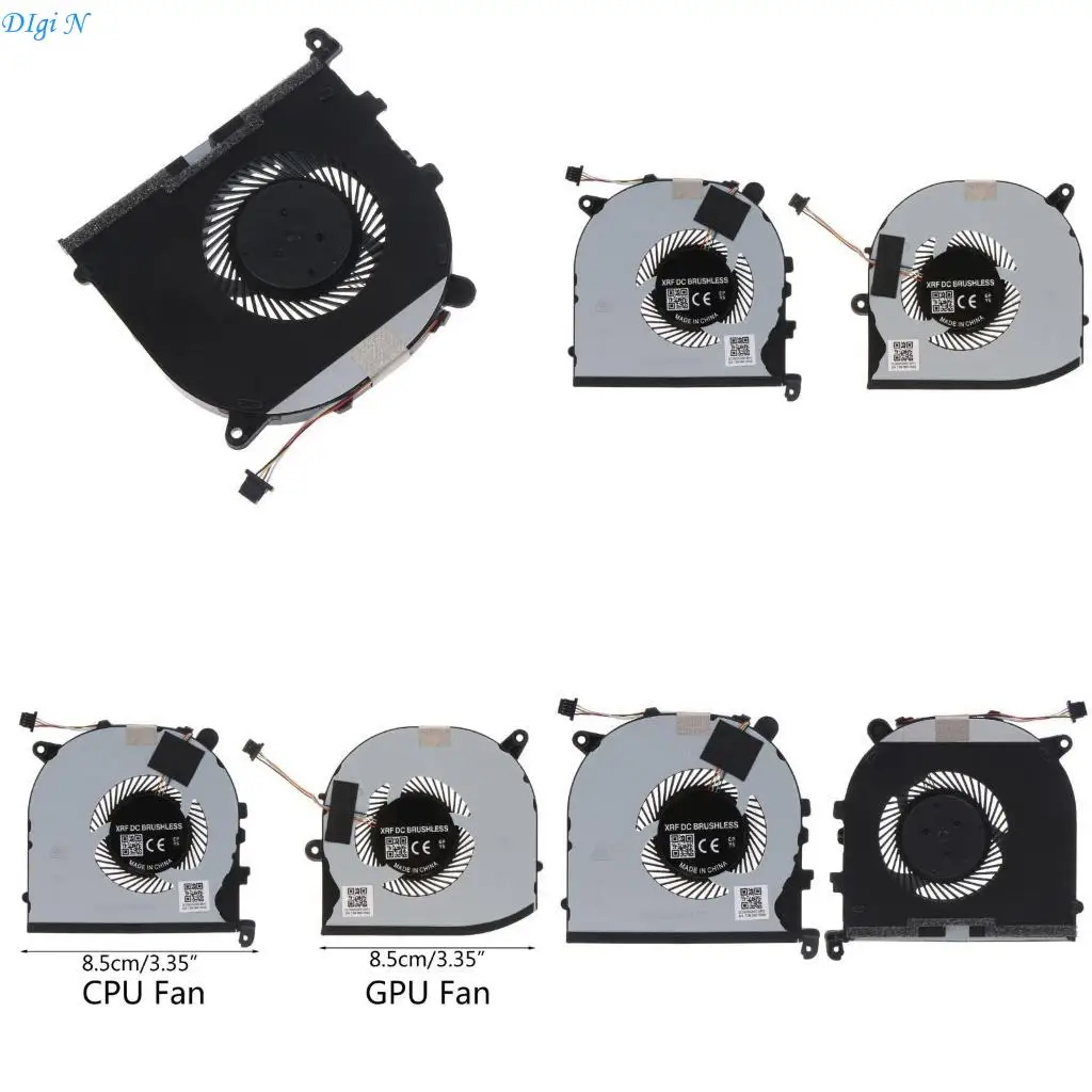 

Replacement Laptop Cooling Fan 5V 0.5A 4 pin 4-wires Radiator for DELL XPS 15 R2LB