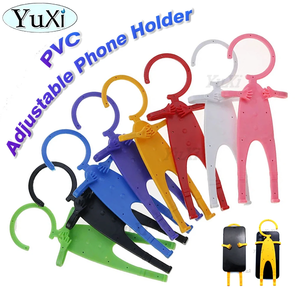 YuXi 1 pz colorato utile supporto per cellulare supporto per auto Mobile supporto in silicone regolabile per Smartphone accessori flessibili in PVC