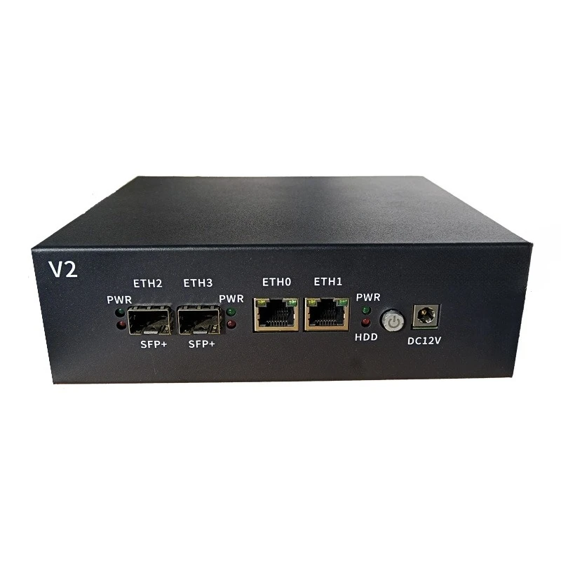V2 Dual 10 Gigabit Optical Port N100/N200/N305 Industrial Control Soft Routing 10G Mini Host Enterprise Router Wireless WIFI6