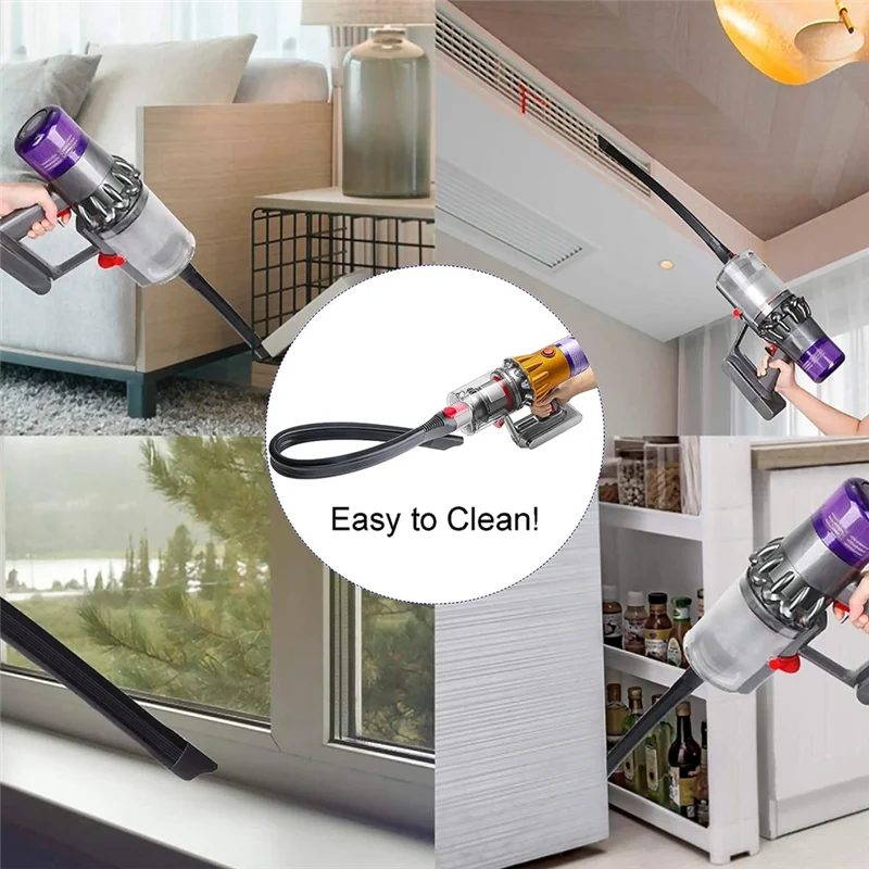 Boquilla DE lanza Flexible Compatible con Dyson V15 V11 V10 V8 V7, Kit de limpieza de coche, manguera de extensión