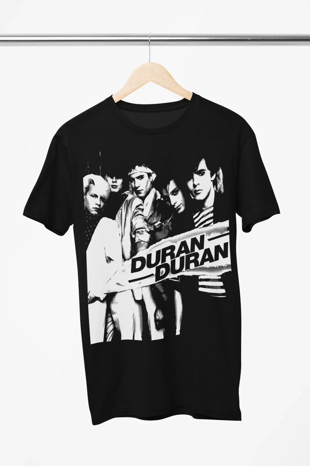 Camiseta masculina com estampa de pôster de show Duran Duran 1982, camisetas gráficas