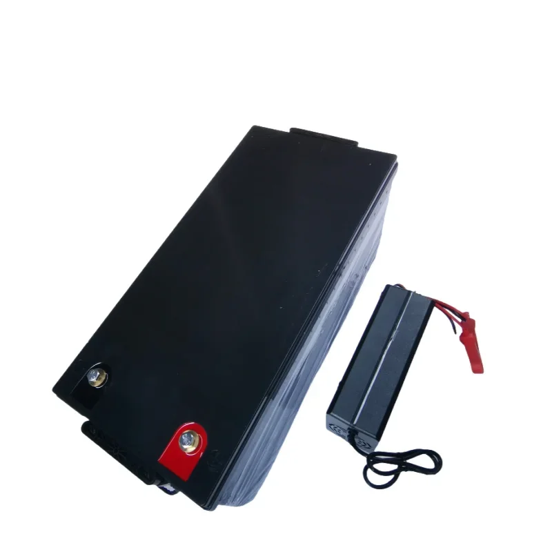 بطارية LiFePO4 48 فولت 100 أمبير في الساعة مع BMS لتخزين الطاقة الشمسية سكوتر دراجة ثلاثية العجلات عربة جولف 10A شاحن ليثيوم فوسفات الحديد