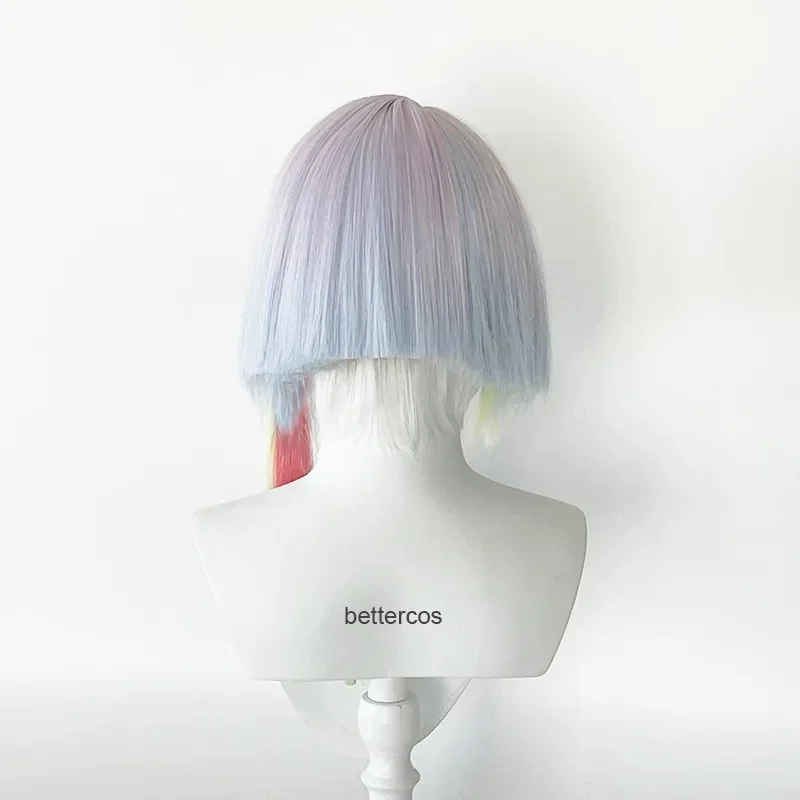5;c'6,g'8\b/Lucy Wig Anime Cyberpunk Edgerunners Cosplay 45cm Lucyna Kushinada Multicolor Gradient Hair Heak;9'r.5\2/s,