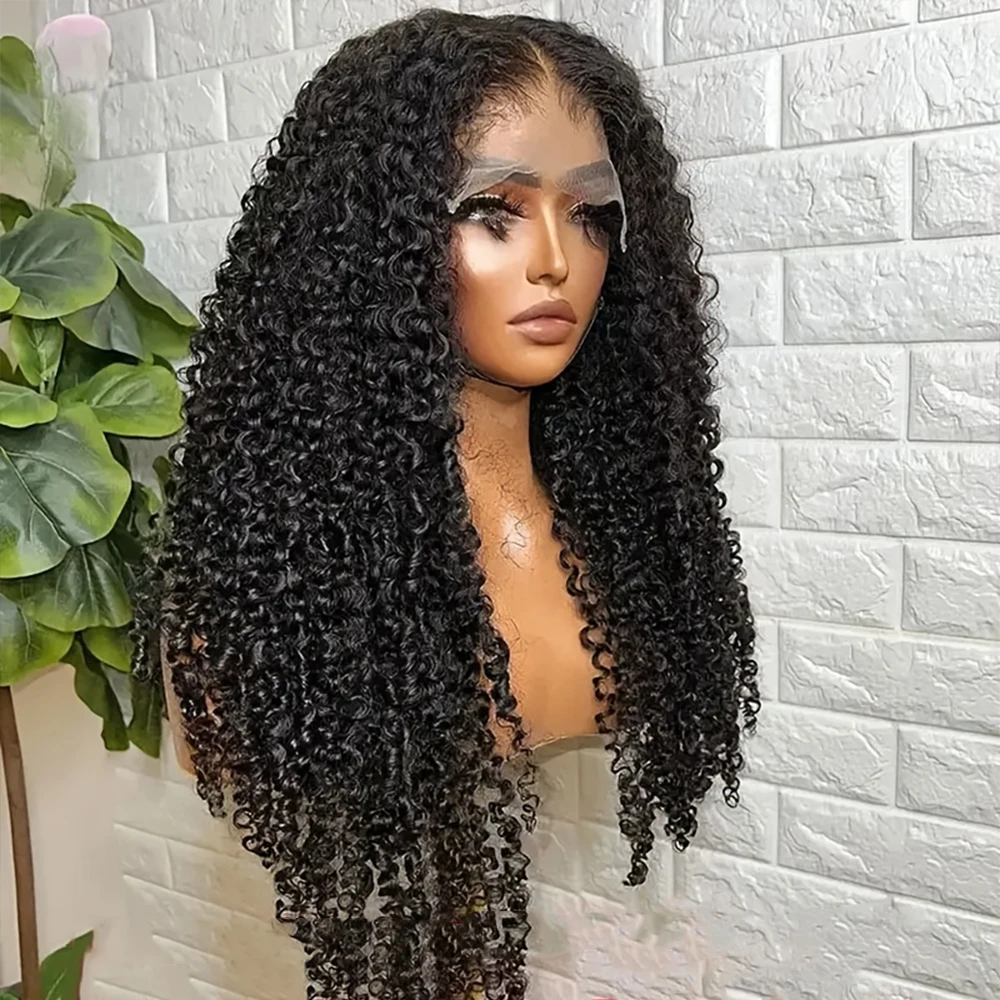 Molhado e ondulado 13x4 peruca dianteira do laço cabelo humano encaracolado peruca 100% cabelo humano virgem pré arrancado perucas para mulher com linha fina natural