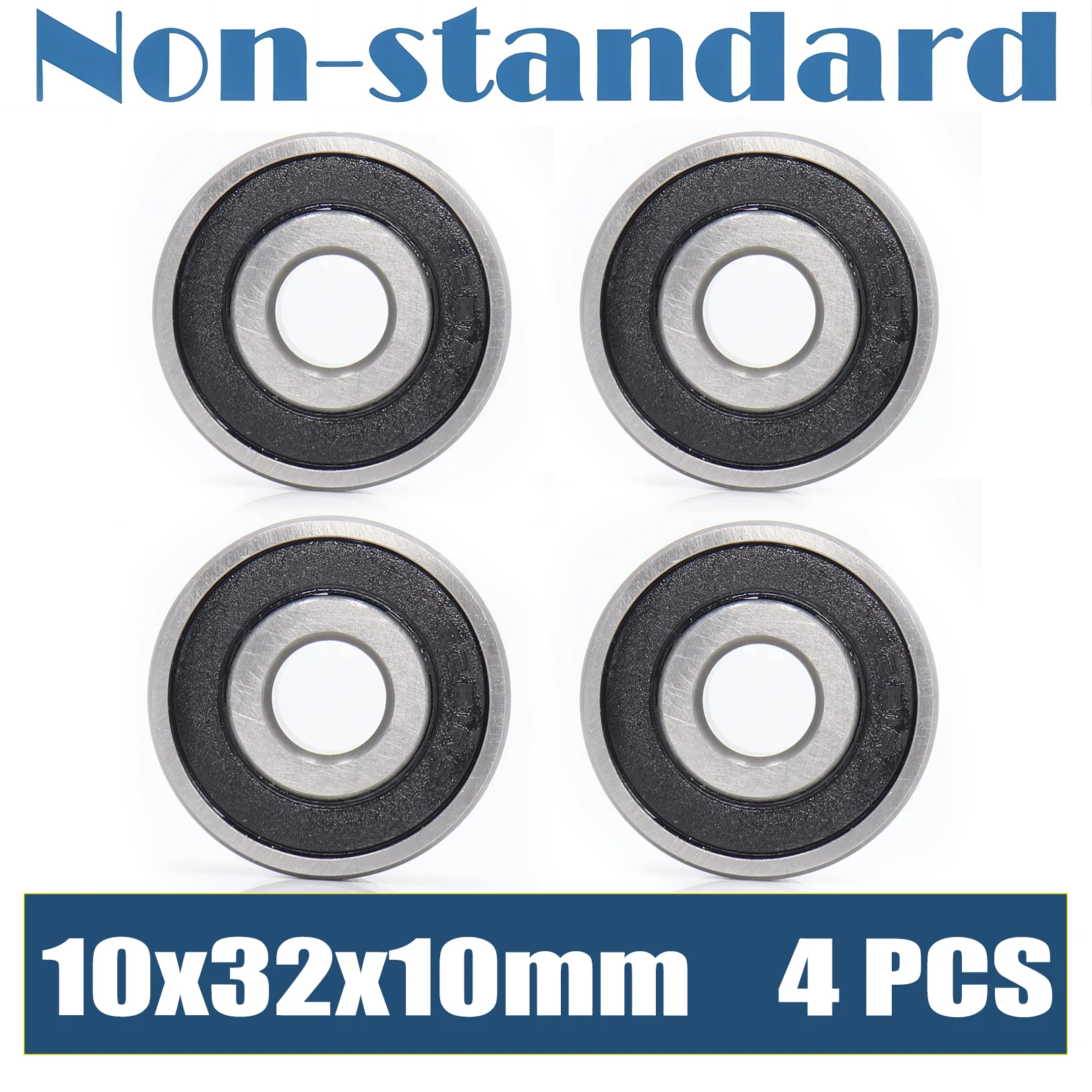 4PCS 6201/10 2RS Non-standard Ball Bearings 10*32*10 MM 103210 Bearing ID10 MM OD32 MM High Speed