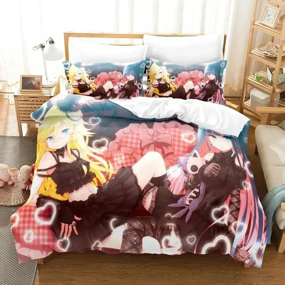 

Luxury New 3D Print Anime Panty Stocking Garterbelt Bedding Set Boys Girls Twin Queen Duvet Cover Kids Adult Home Textileextile