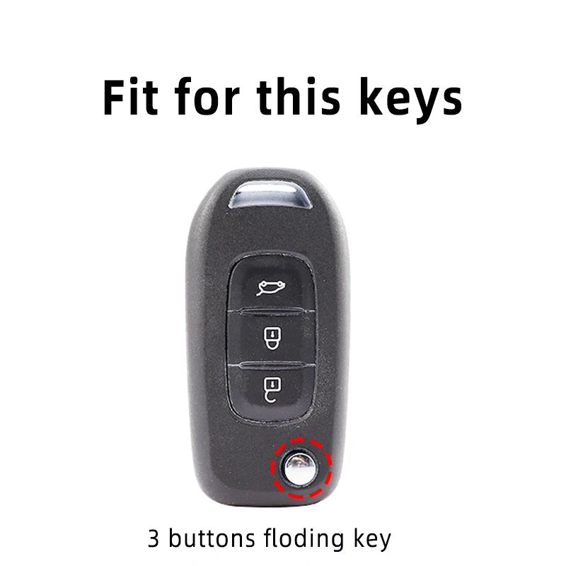 For Renault Clio 5 2022 Arkana 2020 2021 Kwid 2023 Kadjar Captur Megane Sandero Stepway Logan TPU Car Flip Key Case Cover Shell - Image 2