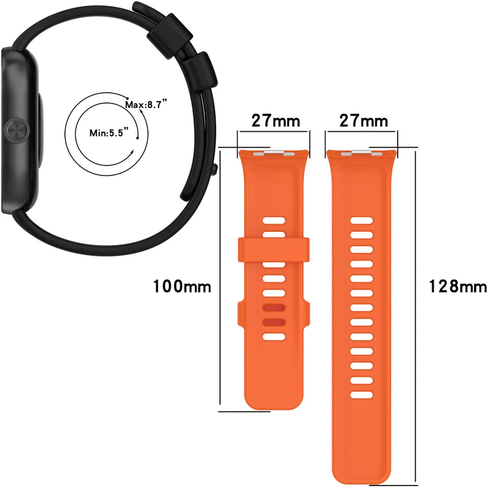 سوار بيهوا سيليكون بديل لساعة ريدمي 4 ، سوار معصم ، إكسسوارات سوار ساعة رياضية