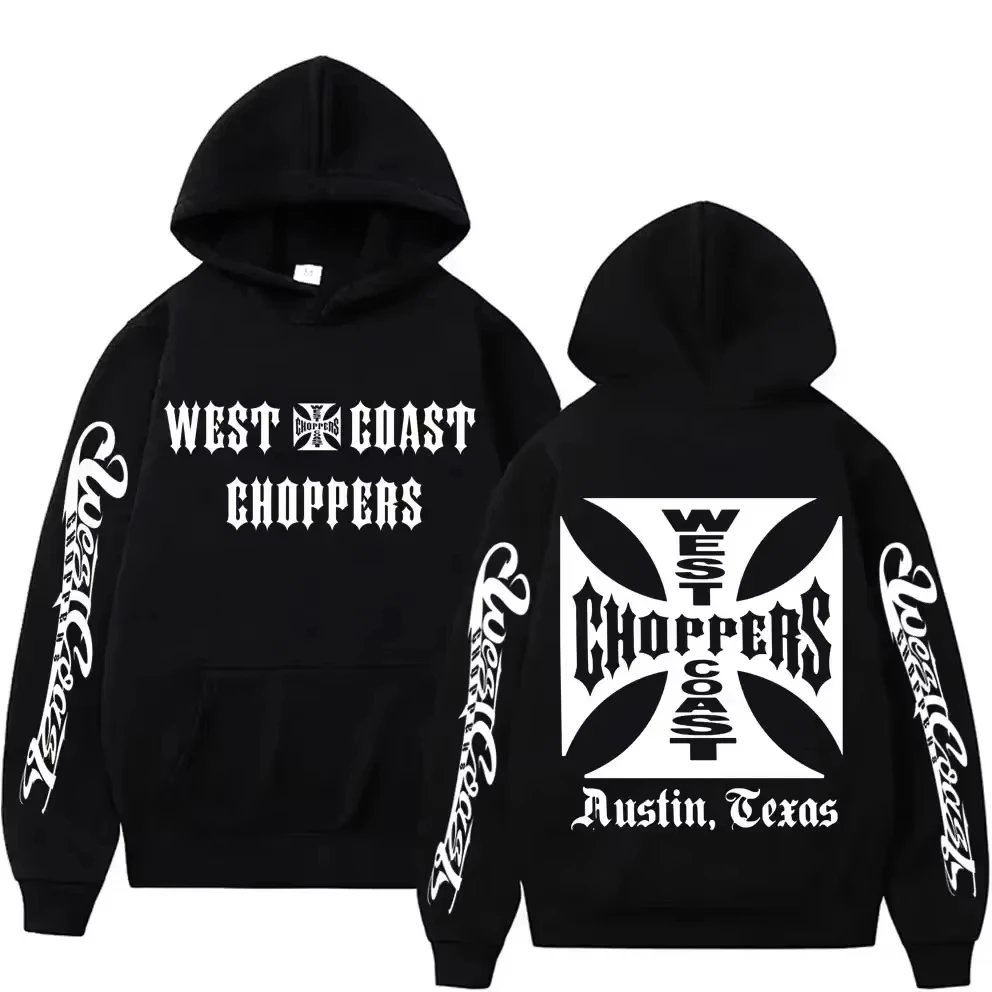West Coast Chopper Oversized Unisex Vintage Loose Fashion Street Casual sweatshirt Sports Graphic hoodies Comfortable Couples