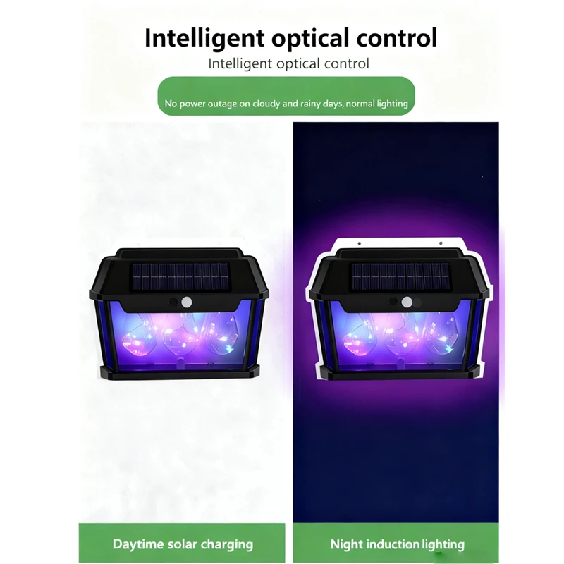 الطاقة الشمسية الجدار مصباح محس حركة ضوء فناء حديقة إضاءة مقاومة للماء RGB الديكور ضوء الشمس الطاقة الشمسية ساحة مصباح التنغستن