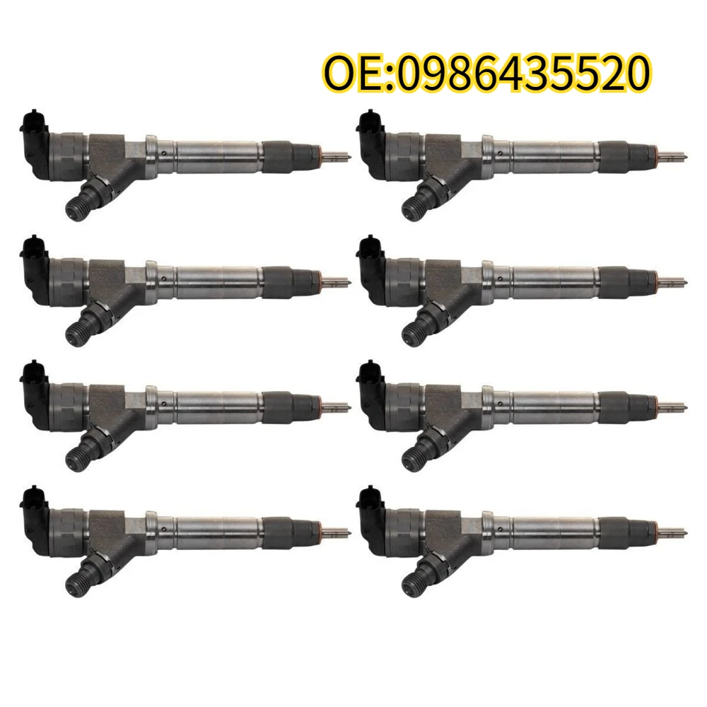 

Original High quality New For 8PCS 0986435520 Diesel Fuel Injector For GMC LMM Duramax 2007.5-2010 6.6L
