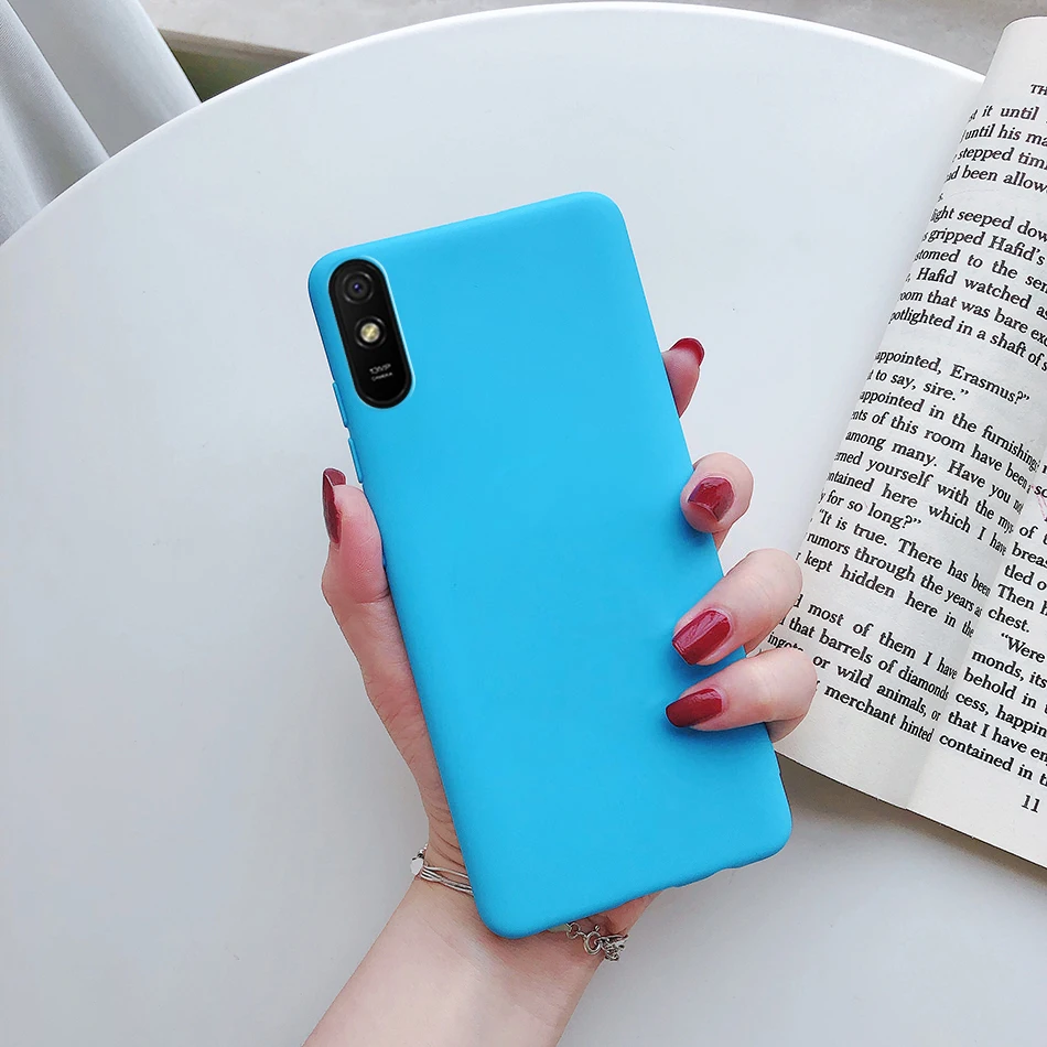 For Xiaomi Redmi 9A Case Silicone Candy TPU Soft Simple Cover Phone Case For Redmi 9 A 9AT 9i Sport Case Fundas