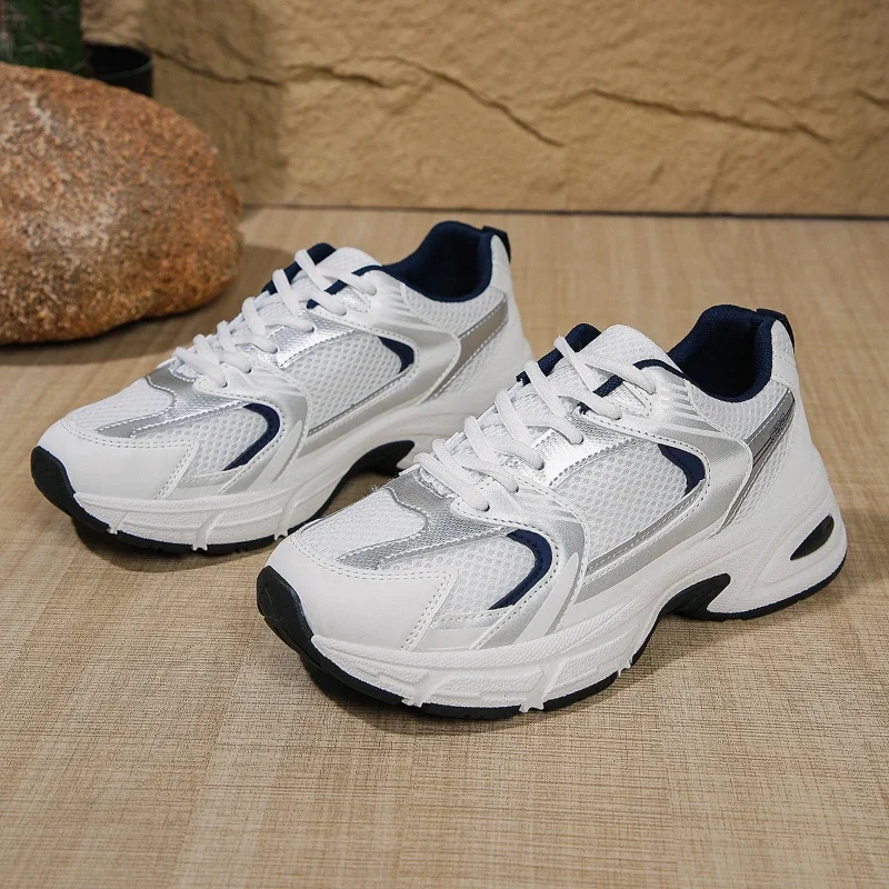 جديد احذية الجري النسائية تنفس أحذية رياضية الصيف ضوء شبكة وسادة هوائية المرأة أحذية رياضية في الهواء الطلق الدانتيل متابعة أحذية تدريب