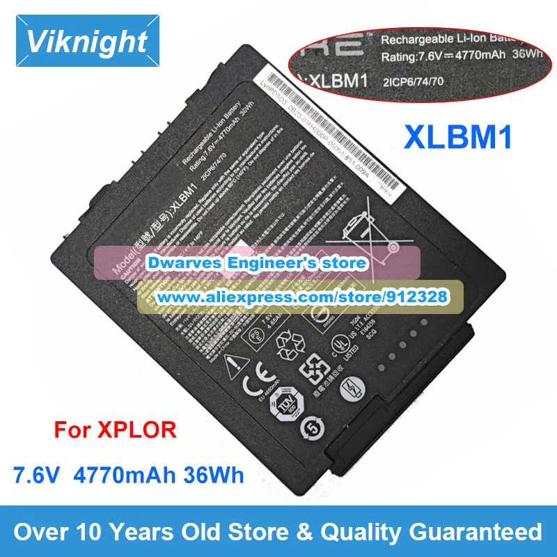 

Genuine 36WH 4770mAh 7.6V XLBM1 Laptop Battery For Xplore LynPD5O3 0B23-01H4000E 0B23-023U000P 0B23-01H4000P 2ICP6/74/70