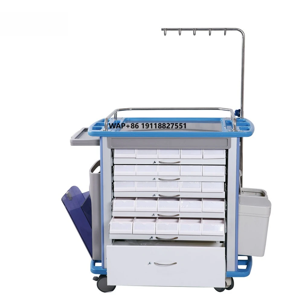 Stainless Steel Hospital Medical Trolley Price for Dressing with Drawer